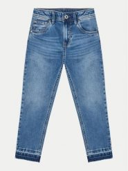 Pepe Jeans Jeansy Tapered Jeans Hw Jr PG201678 Niebieski Regular Fit. Niebieskie jeansy dla dziewczynek Pepe Jeans, z bawełny. Za 189.99 zł.
