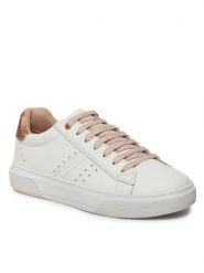 Geox Sneakersy J Nettuno Girl J45GCB 08554 C1Z8W D Biały. Białe buty sportowe dziewczęce Geox, bez wzorów, ze skóry, bez zapięcia. Za 199.99 zł.