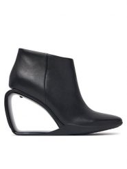 United Nude Botki Mobius Ankle Bootie Hi 1093756016 Czarny. Czarne botki damskie United Nude, ze skóry, bez obcasa, na koturnie, bez zapięcia. Za 1,689.00 zł.