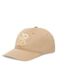 Guess Czapka z daszkiem V5YZ00 WFKN0 Beżowy. Brązowe czapki i kapelusze damskie Guess, z aplikacjami, z bawełny. Za 129.99 zł.