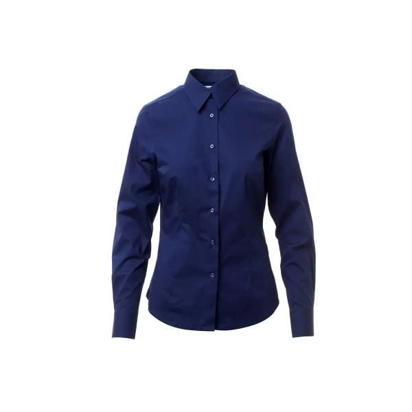 Koszula damska Payper Wear Florentia. Niebieskie koszule damskie PAYPER WEAR, bez wzorów, z bawełny, bez kołnierzyka, bez ramiączek. Za 248.50 zł.