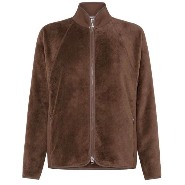 Bluza Deha Kurtka Z Polarnego Polaru Z Elementami Scuba Damskie. Brązowe bluzy damskie Deha, l, bez wzorów, z elastanu, bez kaptura. Za 558.99 zł.