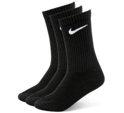 Skarpety Everyday. Czarne skarpety męskie Nike, bez wzorów, z bawełny. Za 88.91 zł.