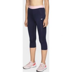 Legginsy treningowe damskie. Legginsy damskie 4f, bez wzorów, z dzianiny, na fitness i siłownię. W wyprzedaży za 79.99 zł.