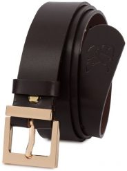 Skórzany pasek damski do spodni sukienki ciemny brąz skóra nat 3 cm Beltimore D73. Sukienki damskie Beltimore, bez wzorów, ze skóry, bez kołnierzyka, bez ramiączek. Za 91.51 zł.