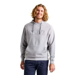 Bluza Z Kapturem Z Logo Slam Dorosłych. Szare bluzy męskie SLAM, na zimę, m, bez wzorów, z bawełny, z kapturem. Za 470.99 zł.