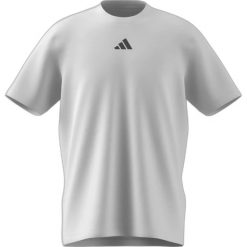 Koszulka adidas Climacool Progress Over Perfection Training Graphic. Białe koszulki sportowe męskie Adidas, l, bez wzorów, z materiału, bez kołnierzyka, bez ramiączek, na fitness i siłownię, climacool (adidas). Za 117.00 zł.