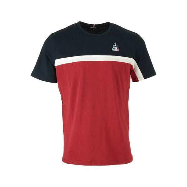 Koszulka Le Coq Sportif Tri SP N°2. Niebieskie koszulki sportowe męskie le coq sportif, m, bez wzorów, bez kołnierzyka, bez ramiączek. Za 194.50 zł.