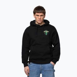 Bluza męska Pitbull Bjj Fight Dvsn Hooded. Czarne bluzy sportowe męskie PITBULL, m, bez wzorów, z bawełny, bez kaptura, na fitness i siłownię. Za 249.99 zł.