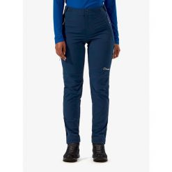 Spodnie softshell damskie Berghaus Trail-Explorer Pant. Niebieskie spodnie sportowe damskie Berghaus, bez wzorów, z softshellu, trekkingowe. Za 419.99 zł.