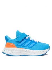 Adidas Sneakersy Ultrarun 5 El C JQ1864 Niebieski. Niebieskie buty sportowe chłopięce Adidas, bez wzorów, z materiału, bez zapięcia. Za 239.99 zł.