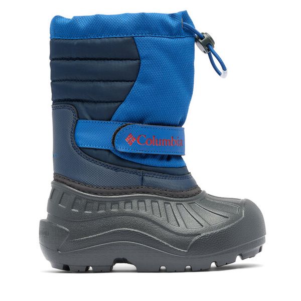 Śniegowce Columbia. Niebieskie buty zimowe chłopięce Columbia, bez wzorów, bez zapięcia. Za 209.99 zł.