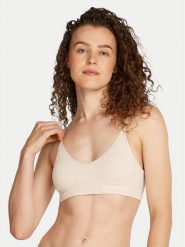 Tommy Hilfiger Biustonosz top UW0UW05501 Beżowy. Brązowe biustonosze Tommy Hilfiger, bez wzorów, z syntetyku. Za 139.99 zł.