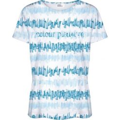 Colour Pleasure Koszulka damska CP-030 281 biało-niebieska r. XL/XXL. T-shirty damskie marki Colour Pleasure. Za 70.35 zł.