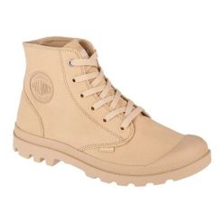 Buty Palladium Mono Chrome 73089-274-M beżowy. Brązowe trampki męskie bez wzorów, z gumy, bez zapięcia. Za 493.50 zł.