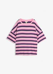 T-shirt oversize z lejącej wiskozy. Czerwone t-shirty damskie bonprix, bez wzorów, z wiskozy, bez kołnierzyka. Za 82.99 zł.