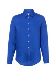 Gant Lniana bluzka Kobiety len (100%) niebieski, 34. Niebieskie bluzki damskie GANT, bez wzorów, ze lnu, klasyczne, bez kołnierzyka, bez ramiączek. Za 479.95 zł.