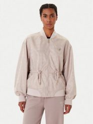 Guess Kurtka przejściowa V5YL11 WHFU0 Beżowy Regular Fit. Brązowe kurtki damskie Guess, l, z aplikacjami, z syntetyku, bez kaptura. Za 559.99 zł.
