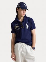 Polo Ralph Lauren Polo 710B21921001 Granatowy Regular Fit. Niebieskie koszulki polo męskie Polo Ralph Lauren, l, bez wzorów, z bawełny, bez ramiączek. Za 949.99 zł.