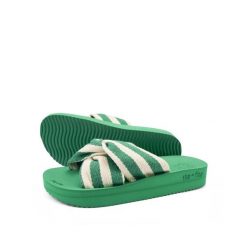 Klapki basenowe damskie Flip Flop Wedgy Twist. Zielone klapki damskie Flip Flop, bez wzorów. Za 111.55 zł.