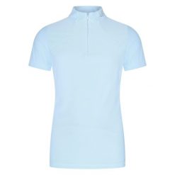 Dziewczęca koszulka do jazdy konnej HV Polo Laluna. Niebieskie bluzki dla dziewczynek HV POLO, bez wzorów, bez kołnierzyka, bez ramiączek. Za 206.50 zł.