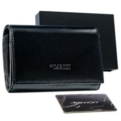 Portfel skórzany Cavaldi RD-22-GCL-0870 czarny. Czarne portfele damskie 4U Cavaldi, bez wzorów, ze skóry. Za 67.99 zł.