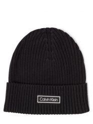 Calvin Klein Jeans czapka z dzianiny z zawartością kaszmiru Kobiety Bawełna niebieski, ONE SIZE. Niebieskie czapki i kapelusze damskie Calvin Klein Jeans, z aplikacjami, z bawełny. Za 89.95 zł.