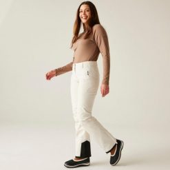 Damskie wodoodporne izolowane spodnie narciarskie Shrink. Białe spodnie materiałowe damskie Dare 2b, bez wzorów. Za 299.99 zł.