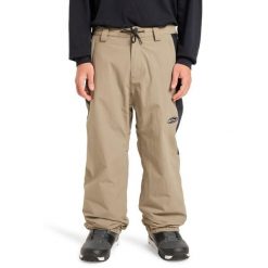 Spodnie do sportów zimowych techniczne dla Mężczyzn SNOW DOWN. Brązowe spodnie sportowe męskie Quiksilver, na zimę, m, bez wzorów, z materiału, narciarskie. Za 919.99 zł.