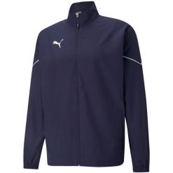 Kurtka do piłki nożnej męska Puma teamRISE Sideline. Czerwone kurtki męskie Puma, m, bez wzorów, bez kaptura. Za 128.94 zł.