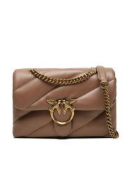 Pinko Torebka Love Classic Puff Cl AI 23-24 100038 A0F2 Brązowy. Brązowe torebki do ręki damskie Pinko, bez wzorów, ze skóry, wizytowe, bez dodatków. Za 1,799.00 zł.