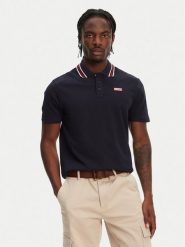 Hunter Polo Noris SS HARM0037242 Granatowy Regular Fit. Niebieskie koszulki polo męskie Hunter, m, bez wzorów, z bawełny, bez ramiączek. Za 79.99 zł.