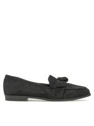 DeeZee Lordsy WS270205-07 Czarny. Czarne mokasyny damskie DeeZee, z materiału. Za 66.99 zł.