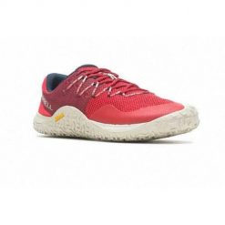 Buty do biegania męskie Merrell Trail Glove 7 Lavarot. Czerwone buty sportowe męskie Merrell, z materiału, bez zapięcia, do biegania. Za 667.00 zł.