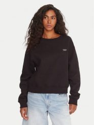 Tommy Jeans Bluza Silver Script DW0DW21961 Czarny Regular Fit. Czarne bluzy damskie Tommy Jeans, xxs, bez wzorów, z bawełny, bez kaptura. Za 379.99 zł.