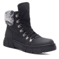 Trapery Go Soft. Czarne kozaki damskie GO SOFT. Za 179.99 zł.