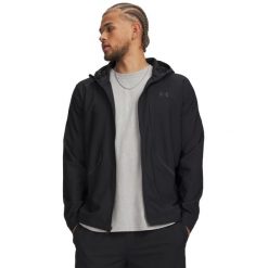 Bluza Mężczyzna UNDER ARMOUR UA Unstoppable Woven. Czarne bluzy męskie Under Armour, m, bez wzorów, z elastanu, z kapturem. Za 474.40 zł.