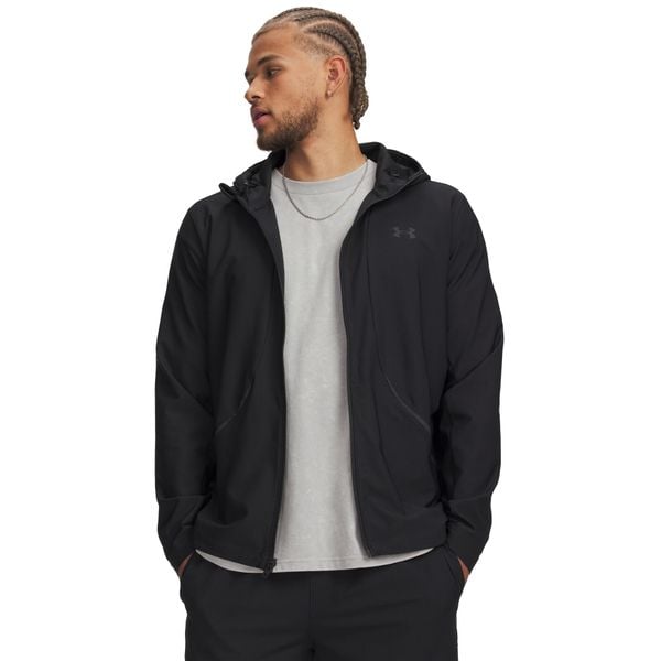 Bluza Mężczyzna UNDER ARMOUR UA Unstoppable Woven. Czarne bluzy męskie Under Armour, m, bez wzorów, z elastanu, z kapturem, na fitness i siłownię. Za 479.85 zł.