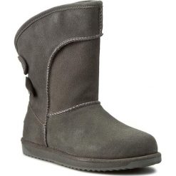 Buty EMU AUSTRALIA - Charlotte W10843 Charcoal 2017. Szare kozaki damskie Emu Australia, ze skóry. W wyprzedaży za 489.00 zł.