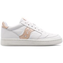 Buty damskie Saucony Jazz Court. Białe obuwie sportowe damskie Saucony, bez wzorów, ze skóry, trekkingowe. Za 189.00 zł.