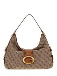 Guess Torebka 183622 Beżowy. Brązowe listonoszki damskie Guess, z aplikacjami, bez dodatków. Za 674.99 zł.