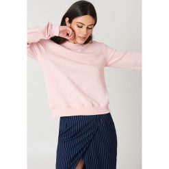 NA-KD Basic Bluza basic - Pink. Różowe bluzy damskie NA-KD Basic, prążkowane. Za 72.95 zł.