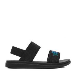 Sandały DeeZee. Czarne sandały dziewczęce DeeZee, bez zapięcia. Za 69.99 zł.