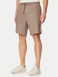 HUGO Szorty materiałowe Cino 262FW 50562792 Brązowy jasny Straight Fit. Brązowe szorty męskie Hugo, l, bez wzorów, z lyocellu. Za 449.99 zł.