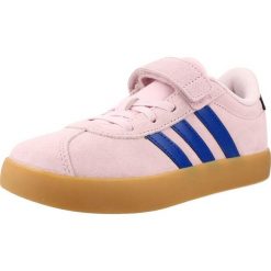 Buty ADIDAS VL COURT 3.0 Rose. Brązowe obuwie sportowe damskie Adidas, bez wzorów, z materiału, na fitness i siłownię. Za 169.00 zł.