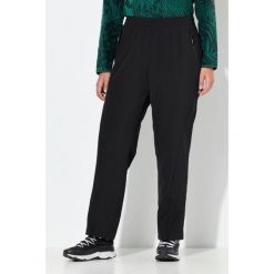 Damskie Spodnie funkcyjne proste nogawki elastyczny pas kieszenie na zamek. Czarne spodnie sportowe damskie Ulla Popken, plus size, bez wzorów, z elastanu, trekkingowe. Za 349.99 zł.