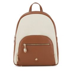 Plecak Beverly Hills Polo Club. Brązowe plecaki damskie Beverly Hills Polo Club, bez wzorów. Za 219.99 zł.