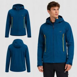 SOFTSHELL MĘSKI 4F KURTKA TREKKINGOWA MĘSKA Z KAPTUREM ZIELONA. Zielone kurtki męskie 4f, l, bez wzorów, z softshellu, z kapturem. Za 399.99 zł.