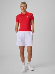 4F Spodenki kibica damskie - białe S. Białe szorty damskie 4f, s, bez wzorów, z dresówki. Za 129.99 zł.