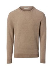 Selected sweter z dzianiny - SLHRoss Mężczyźni Bawełna brązowy, L. Brązowe swetry przez głowę męskie Selected, l, bez wzorów, z bawełny, bez kołnierzyka. Za 249.95 zł.